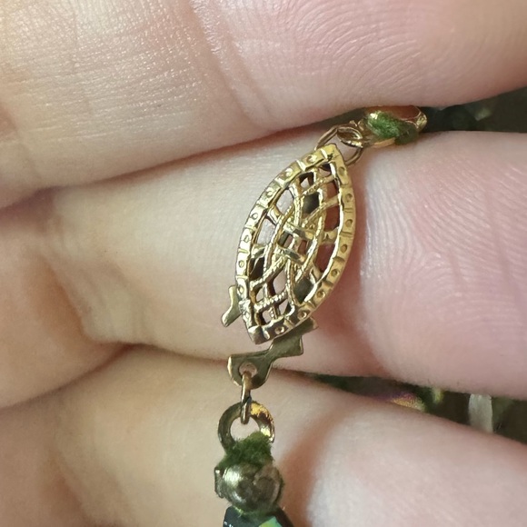 NWT Vintage Charles Marchant Watermelon Aurora Borealis Crystal Bead Necklace - Picture 7 of 10